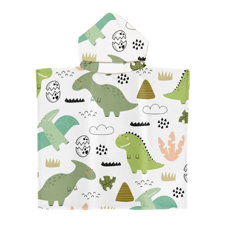 Kids Hooded Towel Poncho for Kids