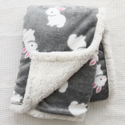 Baby Blankets New Thick Double Layer Soft Bedding Blanket Quilt
