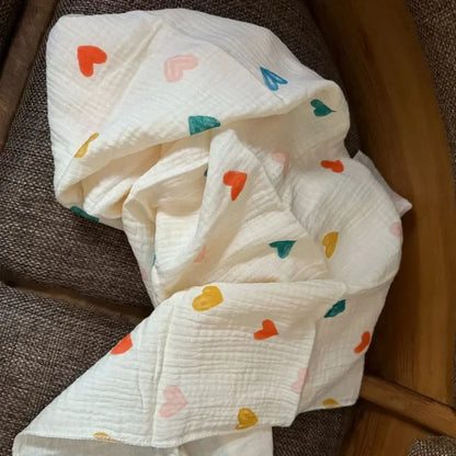 Baby Receive Blanket for Newborn Cotton Muslin Swaddle Blanket