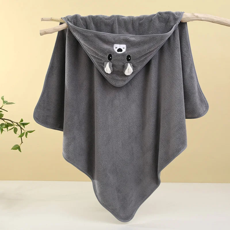 Cute Bath Towel for Baby Soft Absorbent Towel Newborn