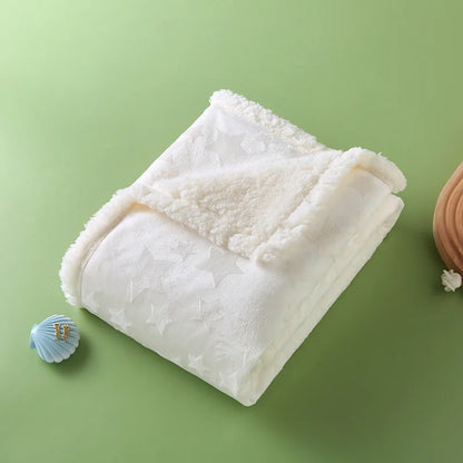 Newborn Baby Blankets Winter Double Layer Thicken Bedding
