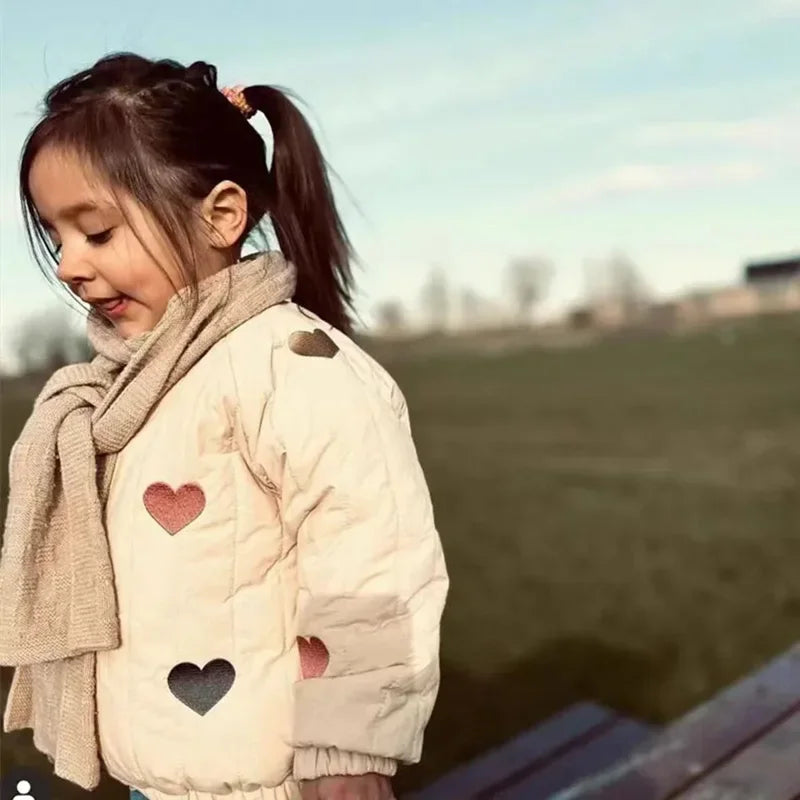 Embroidered Children's Autumn Winter Fashion  Outerwear