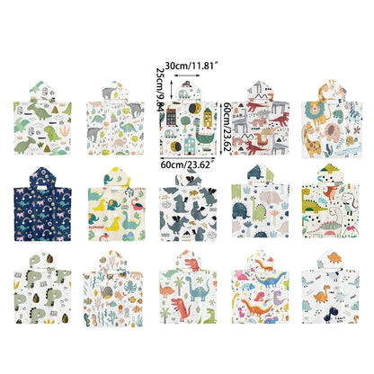 Kids Hooded Towel Poncho for Kids