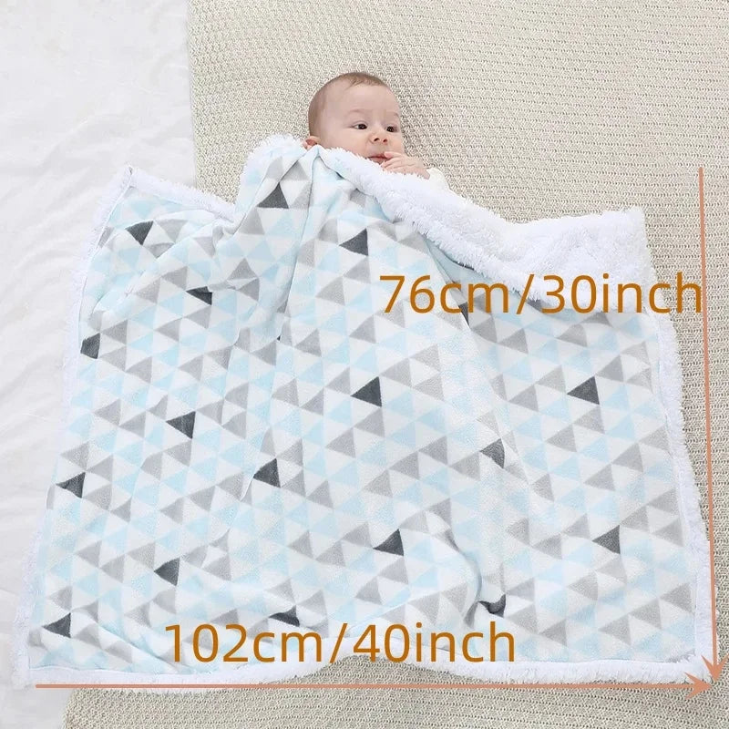 Baby Blankets New Thick Double Layer Soft Bedding Blanket Quilt