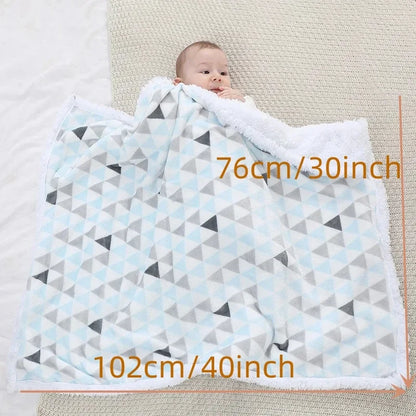 Baby Blankets New Thick Double Layer Soft Bedding Blanket Quilt