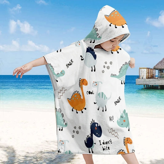 Kids Hooded Towel Poncho for Kids