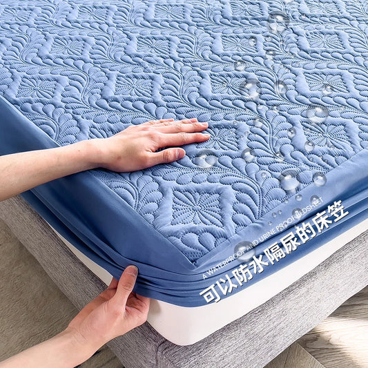 Waterproof Mattress Protector Thicken Fitted Bed Sheet