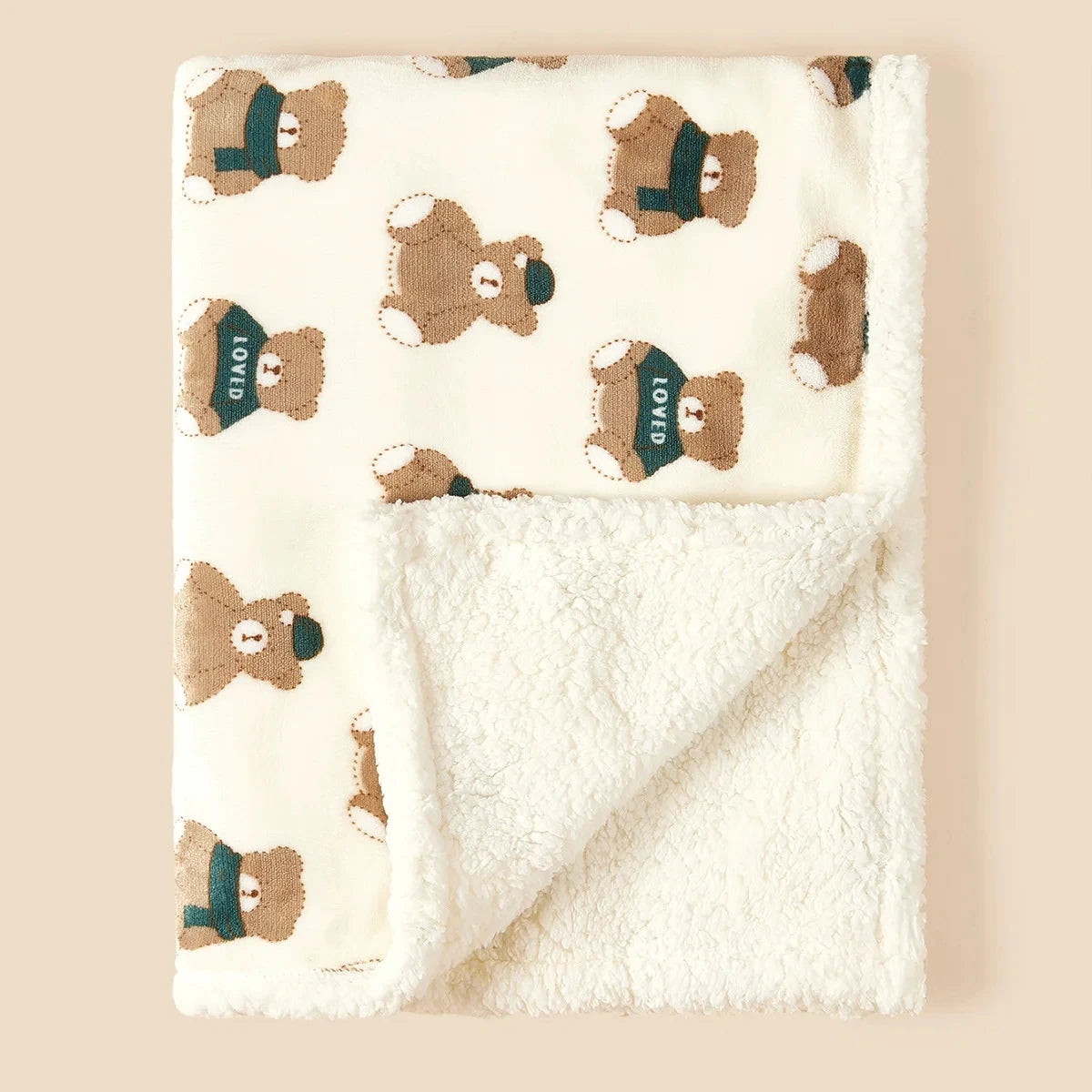 Newborn Baby Blankets Winter Double Layer Thicken Bedding