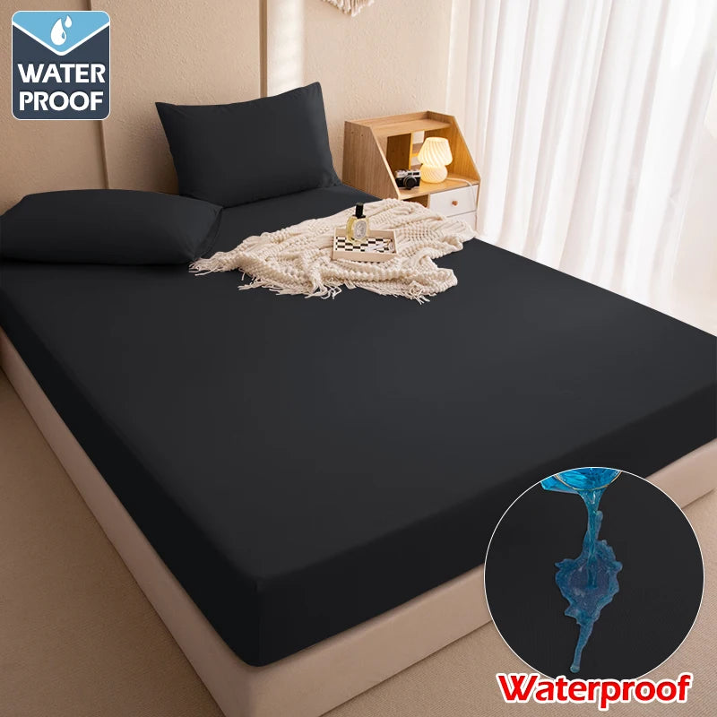 100% Waterproof Mattress Covers Protector Adjustable Bed Fitted Sheets