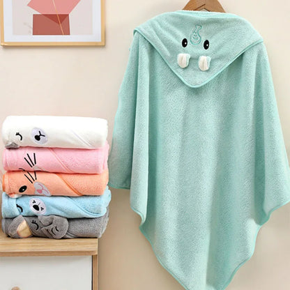 Cute Bath Towel for Baby Soft Absorbent Towel Newborn