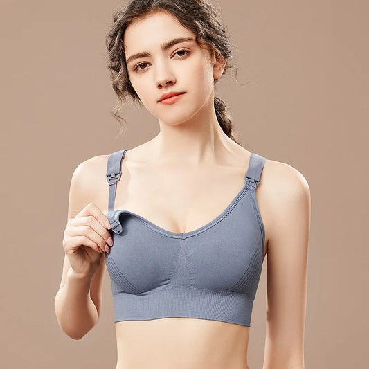 Breathable Maternity Pregnant Bras Comfort Breastfeeding  Nursing Bra