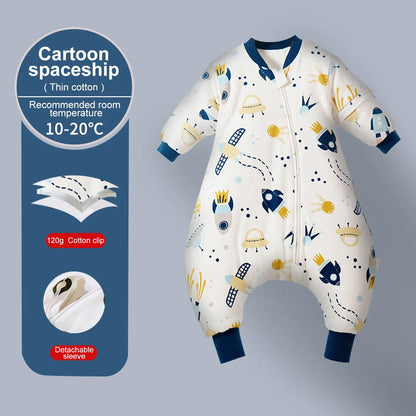 Baby Cartoon Split-legged Sleepsacks With Children's Sleeping Bag