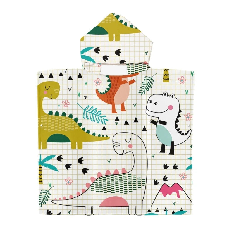 Kids Hooded Towel Poncho for Kids