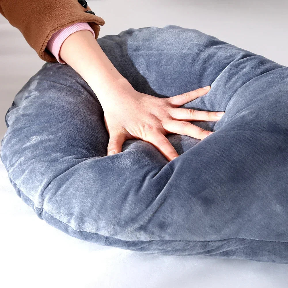 Soft Fleece Pregnant Pillow  Multi Function Side Protect Cushion for Pregnancy