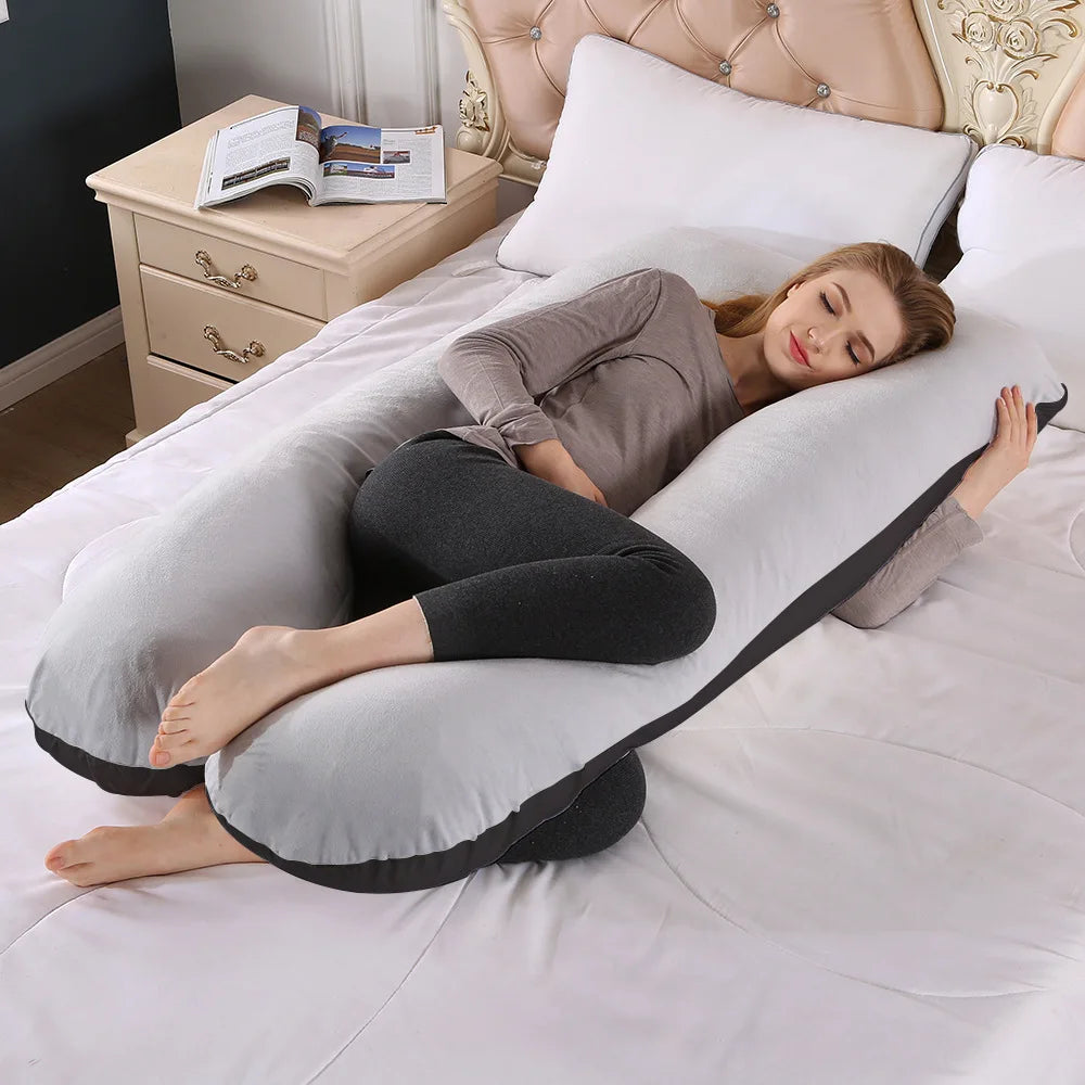 Cotton Pregnant Pillow U Shape Pillow for Pregnant Women