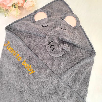 Personalized Nursery Baby Soft Bath Towels Gifts for Toddler