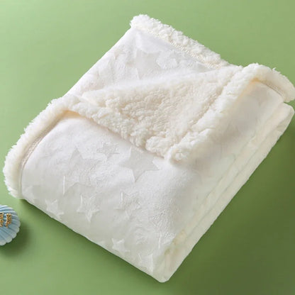 Baby Blankets New Thick Double Layer Soft Bedding Blanket Quilt