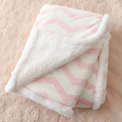 Baby Blankets New Thick Double Layer Soft Bedding Blanket Quilt