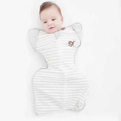 100%Cotton 0-6 Months Newborn Swaddle Sleepsack New Born Baby Swaddling Bedding ﻿