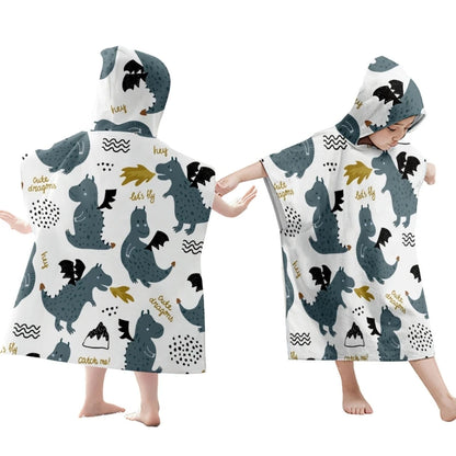 Kids Hooded Towel Poncho for Kids