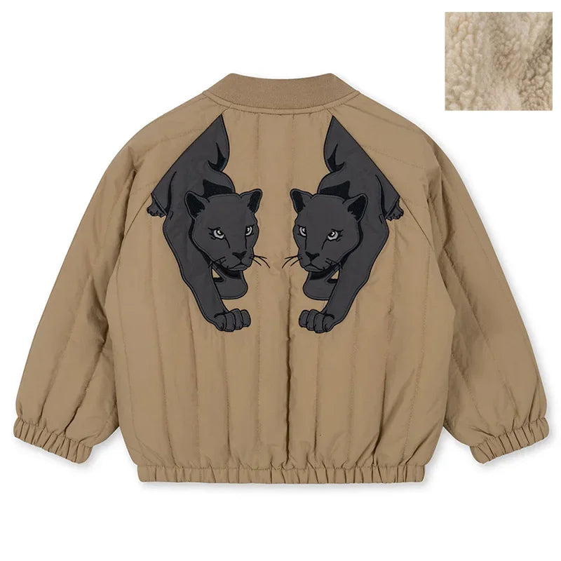 Embroidered Children's Autumn Winter Fashion  Outerwear