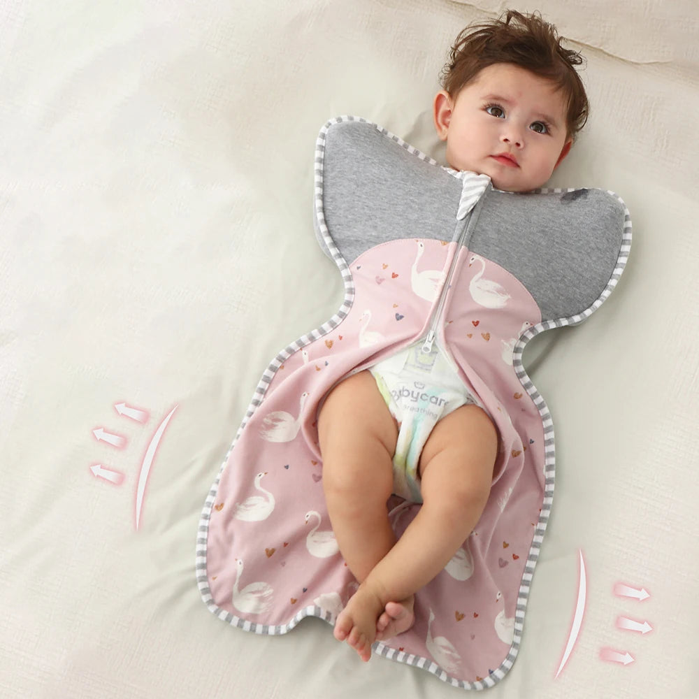 All-Cotton Four-Season Surrender-Style Anti-Startle Swaddling Blanket