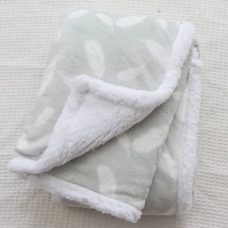 Baby Blankets New Thick Double Layer Soft Bedding Blanket Quilt