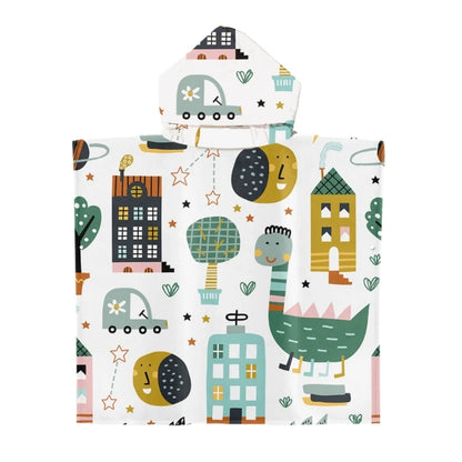 Kids Hooded Towel Poncho for Kids