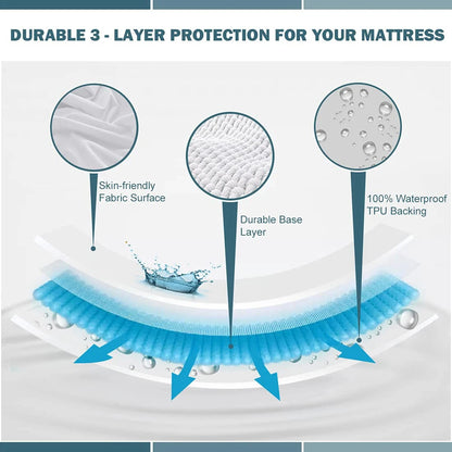 Adjustable Waterproof Mattress Covers Pad