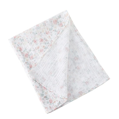 Cotton Swaddle Blanket Baby Blanket Floral Print Muslin Diaper Swaddle New Born Crinkle Fabric Baby Born Stroller Cover
