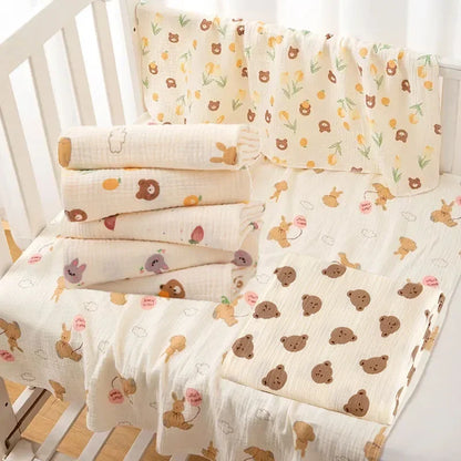Baby Receive Blanket for Newborn Cotton Muslin Swaddle Blanket