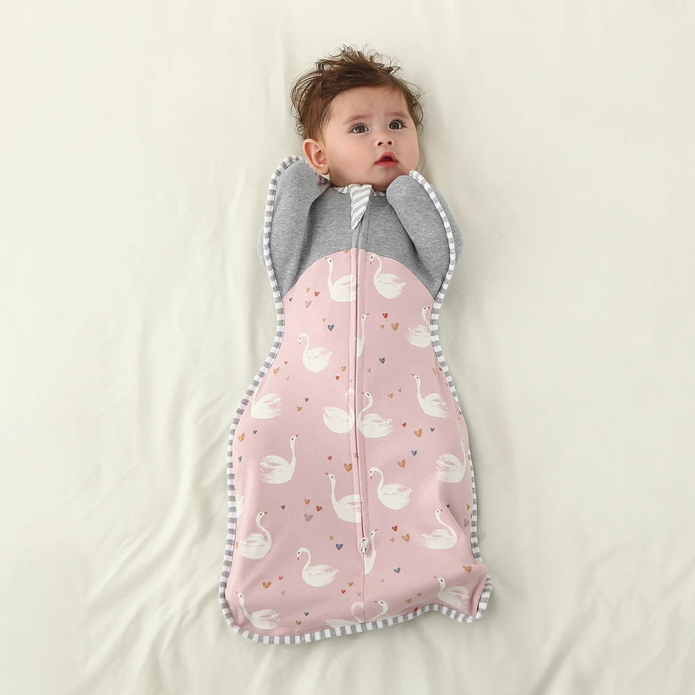 All-Cotton Four-Season Surrender-Style Anti-Startle Swaddling Blanket