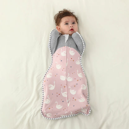 All-Cotton Four-Season Surrender-Style Anti-Startle Swaddling Blanket