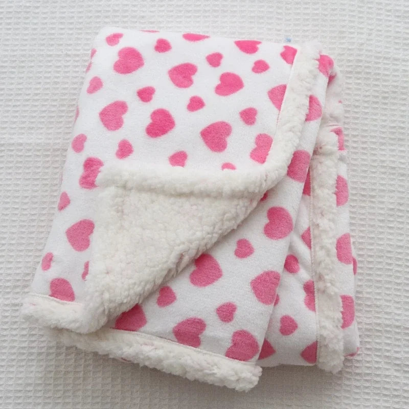 Baby Blankets New Thick Double Layer Soft Bedding Blanket Quilt