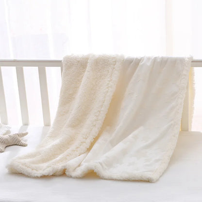 Newborn Baby Blankets Winter Double Layer Thicken Bedding
