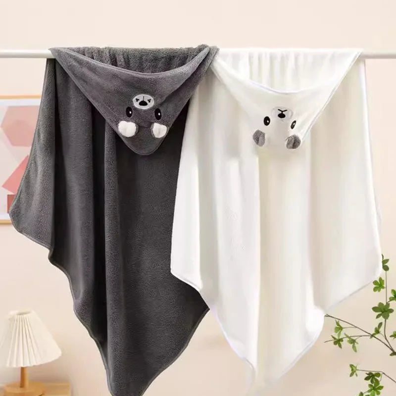 Cute Bath Towel for Baby Soft Absorbent Towel Newborn