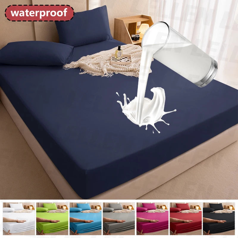 100% Waterproof Mattress Covers Protector Adjustable Bed Fitted Sheets