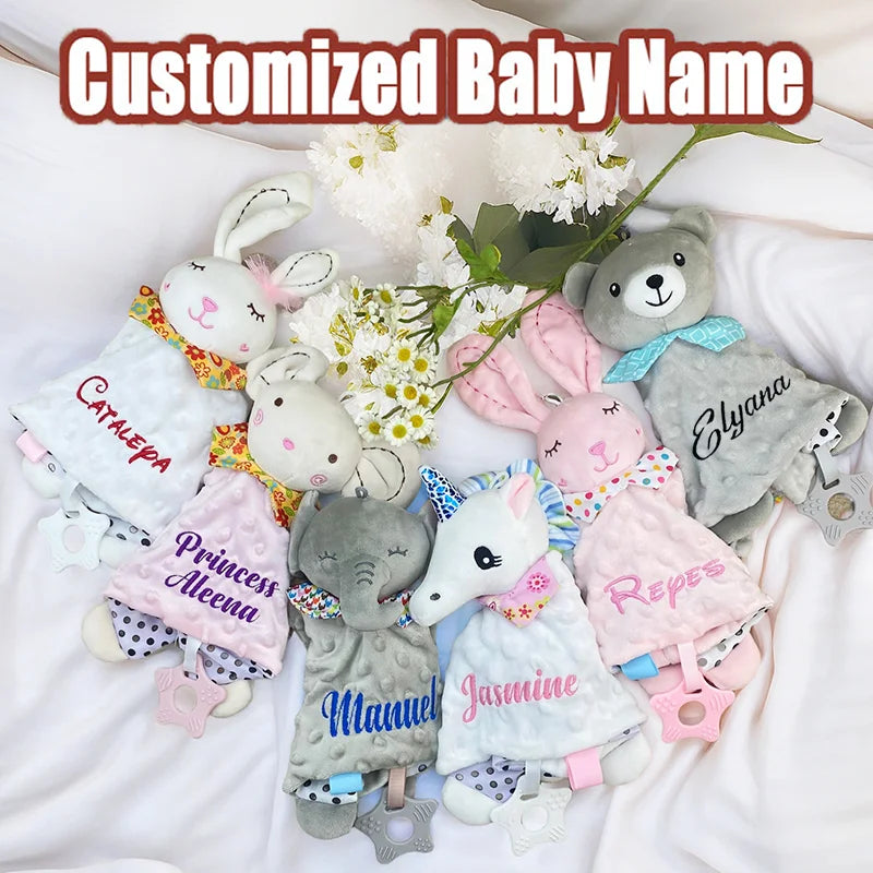 Personalized Name Baby Knitted Blanket