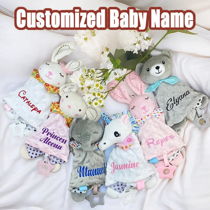 Personalized Name Baby Knitted Blanket