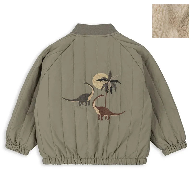 Embroidered Children's Autumn Winter Fashion  Outerwear