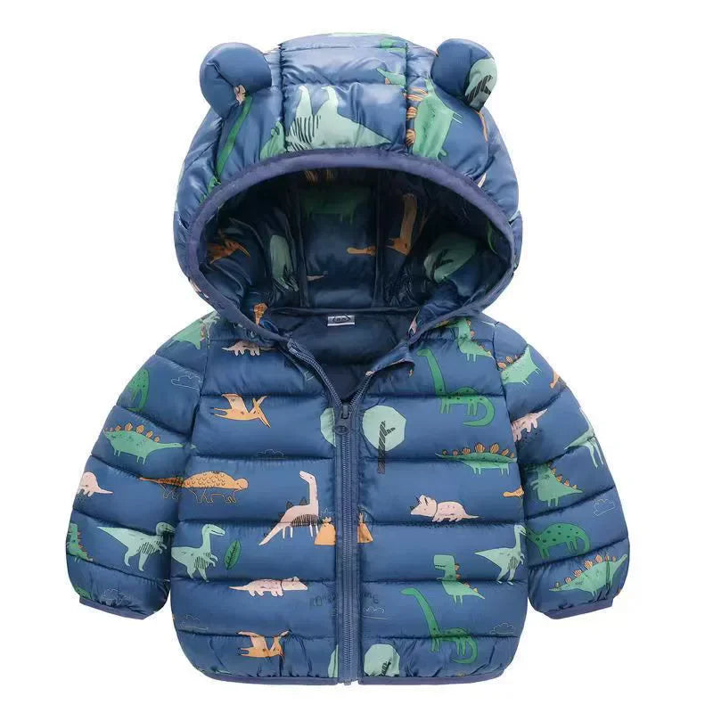 Winter Girls Down Cotton Jackets Kids Thick Padded Warm Coats