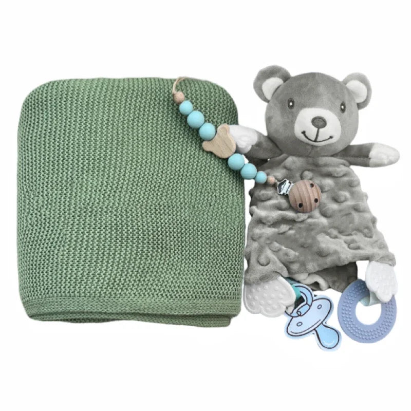 Personalized Name Baby Knitted Blanket