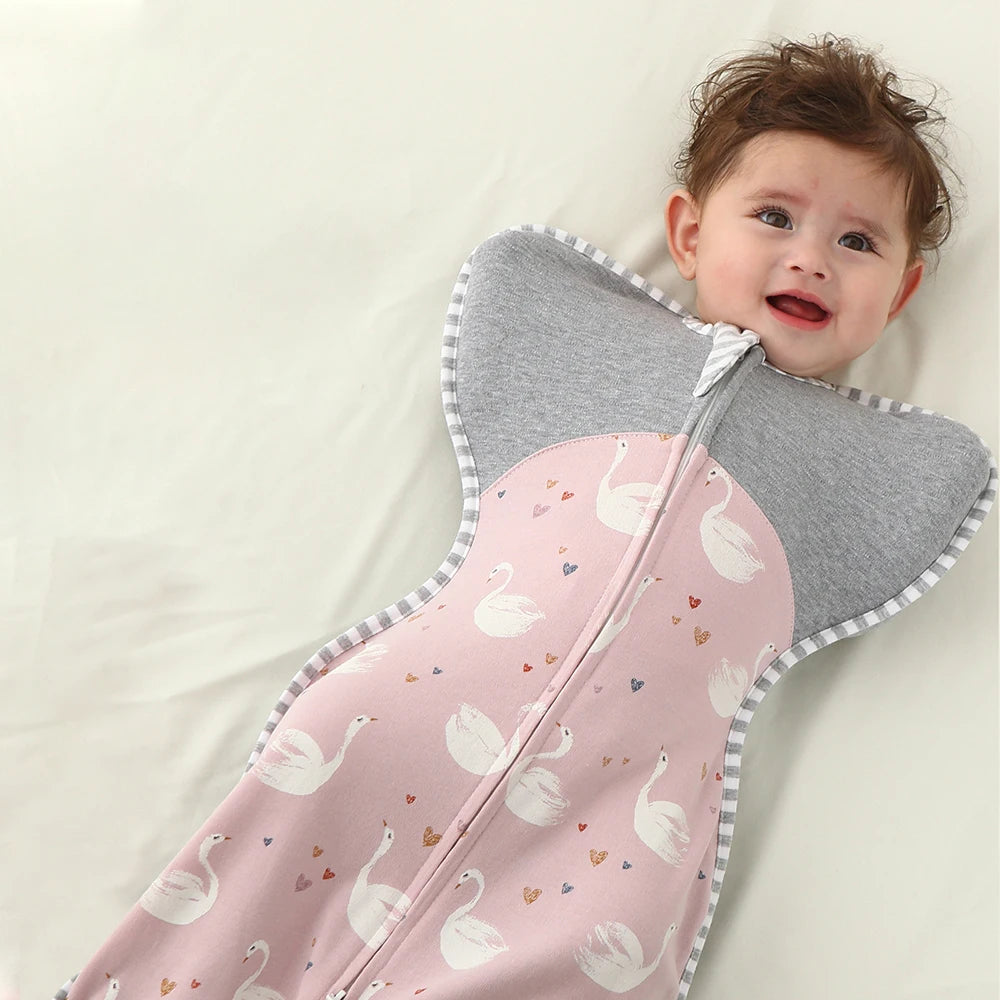 All-Cotton Four-Season Surrender-Style Anti-Startle Swaddling Blanket