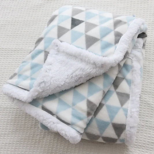 Baby Blankets New Thick Double Layer Soft Bedding Blanket Quilt