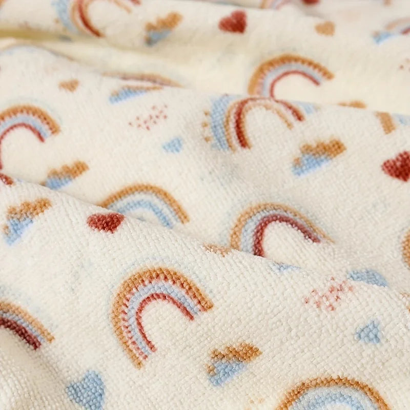 Baby Hooded Towel Super Soft Absorbent Swaddle Blanket for Infants with Hood