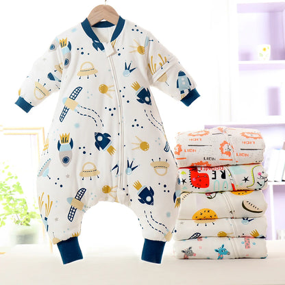 Baby Cartoon Split-legged Sleepsacks With Children's Sleeping Bag