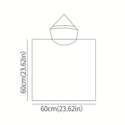 Baby Hooded Towel Super Soft Absorbent Swaddle Blanket for Infants with Hood